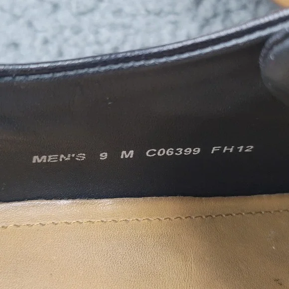 Cole Haan Beckett Shoes Black Leather Mens Sz 9 M Split Toe Oxfords Dress C06399 - Picture 11 of 12